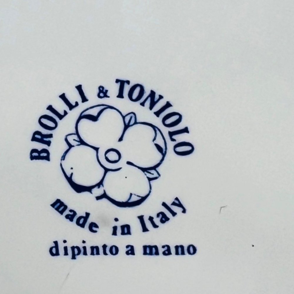 Brolli & Toniolo Large Ceramic Vase Grapes Design Handmade In Italy - Picture 12 of 13